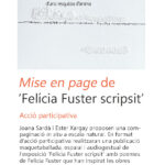 Acció participativa 'Mise en page de Felícia Fuster scripsit'